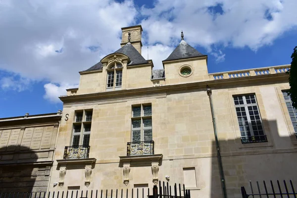 Place Des Vosges Yakınlarındaki Marais Bölgesinde Bir Bina Paris Fransa — Stok fotoğraf