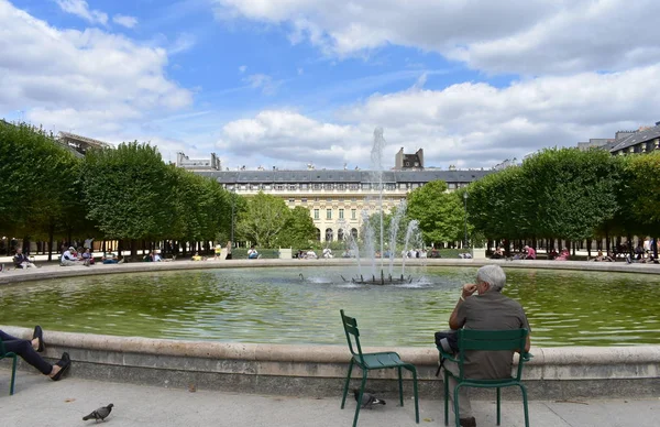 Пале Рояль Бывший Королевский Дворец Рядом Лувром Париж Франция Август — стоковое фото