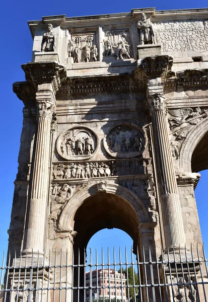 Arc Constantin Arco Constantino Grand Arc Triomphe Romain Rome Italie — Photo