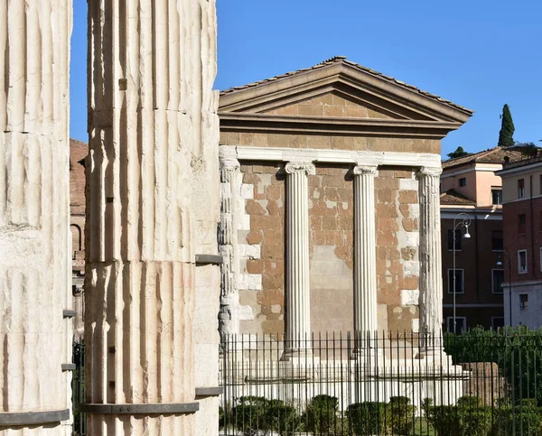Tempio Portuno Tempio Ercole Vincitore Ból Ókori Római Görög Klasszikus — Stock Fotó
