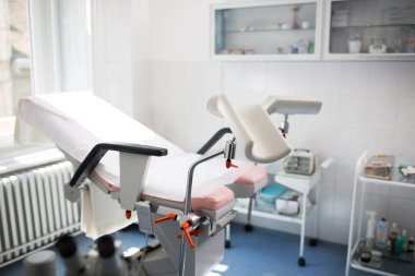 Jinekolog kliniği, güzel beyaz bir ofis.