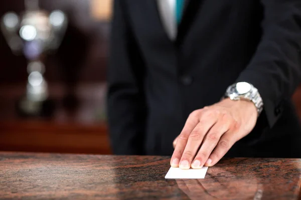Hotel key card, guest management system