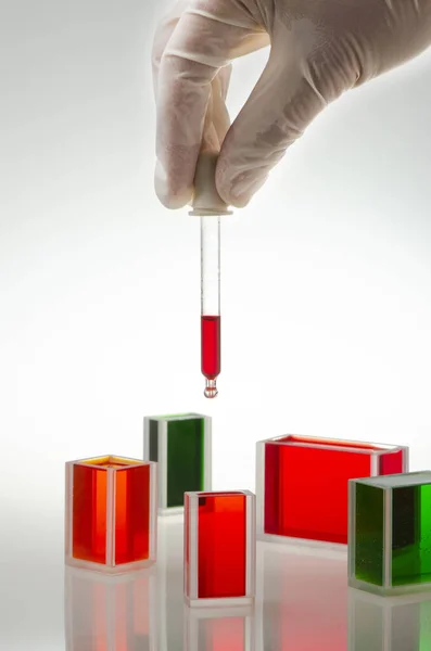 Хімічні Лабораторні Експерименти Аналізом — стокове фото