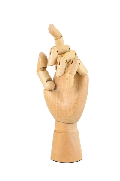 Wooden hand isolated — Stock Photo, Image