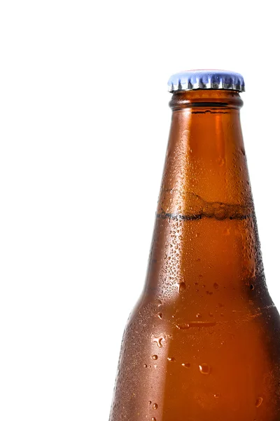 Closeup bottle beer — Stock Photo, Image