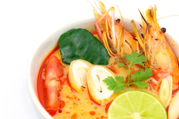 Primer plano Tom Yum Sopa —  Fotos de Stock