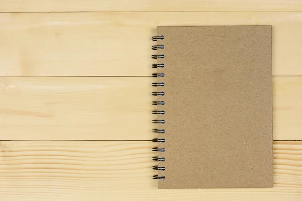 Brown notebook made from recycled — Stock Photo, Image