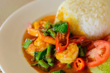 Fried chilly paste with shrimp