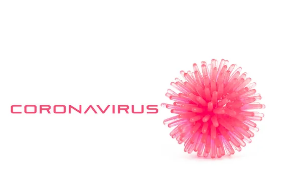Modello Astratto Coronavirus Della Malattia Covid Sos Allerta Sullo Scoppio — Foto Stock