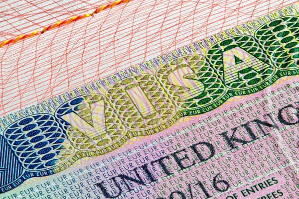 İngiltere vize damgası pasaport