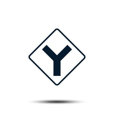 Yol İşareti Vektör Logosu Resmetme Eps 10