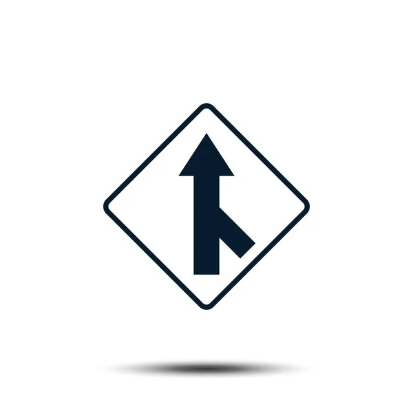 Road Sign Vector Logo Template Ilustração EPS 10 — Vetor de Stock