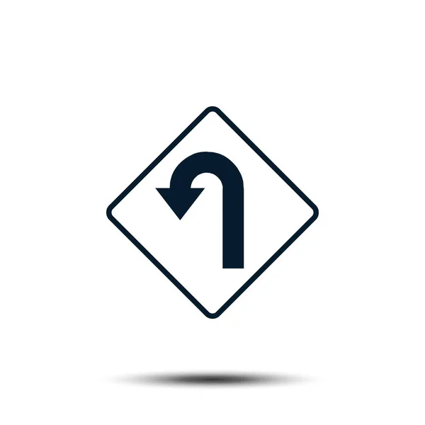 Znak drogowy Wektor Logo Szablon ilustracja Eps 10 — Wektor stockowy