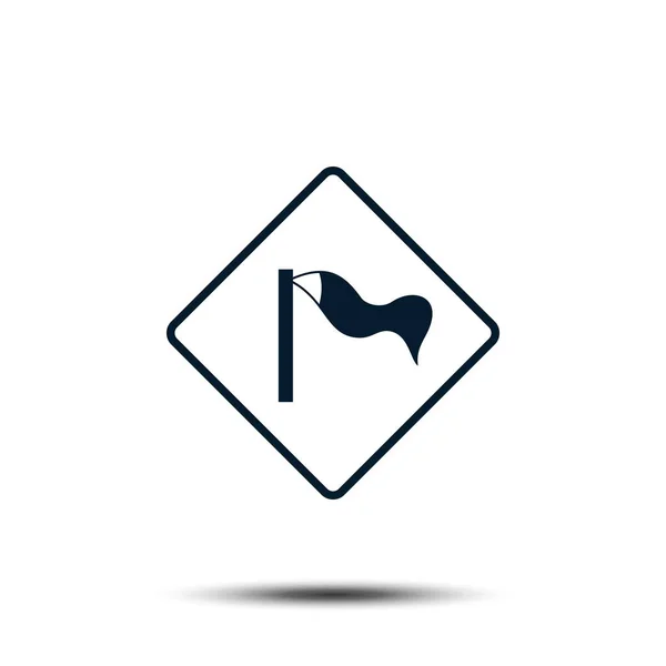 Illustration du modèle de logo vectoriel de panneau de signalisation routière SPE 10 — Image vectorielle