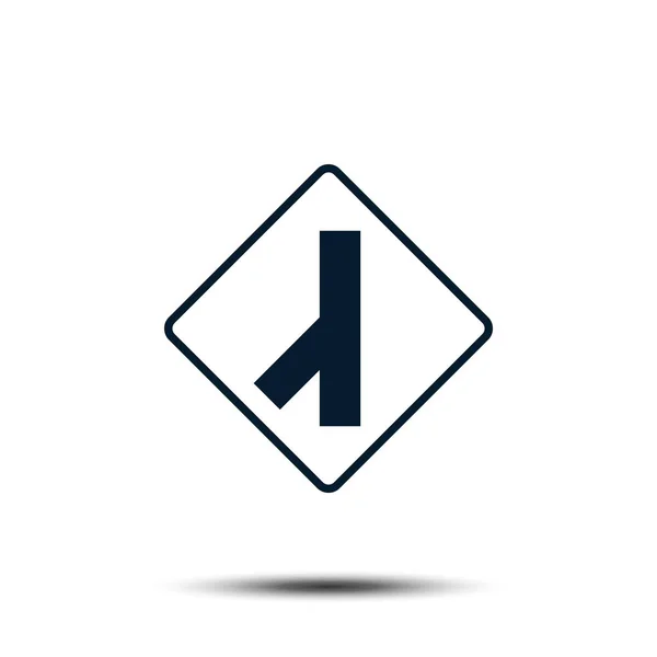 Vägskylt Vektor Logotyp Mall Illustration Eps 10 — Stock vektor