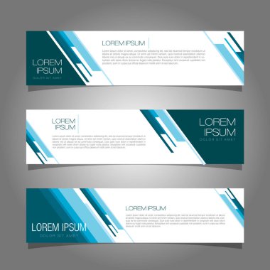 Modern afiş şablonu tasarımı. Mavi geometrik sancak tasarım vektörü Eps 10.