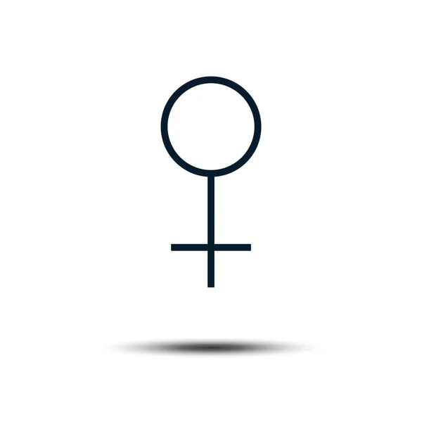 Mulheres Sexo Signo Ícone Vetor Logo Modelo Ilustração Design EPS 10 . —  Vetores de Stock