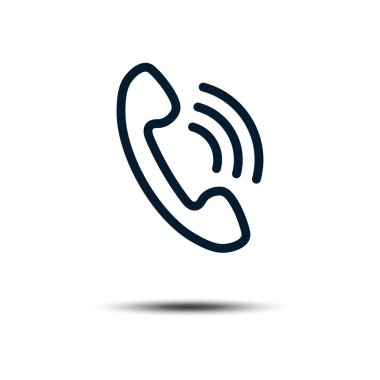 Phone Icon Vector Logo Template. Flat Illustration Trendy Design.