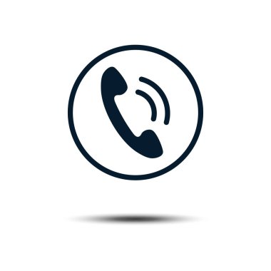 Phone Icon Vector Logo Template. Flat Illustration Trendy Design.