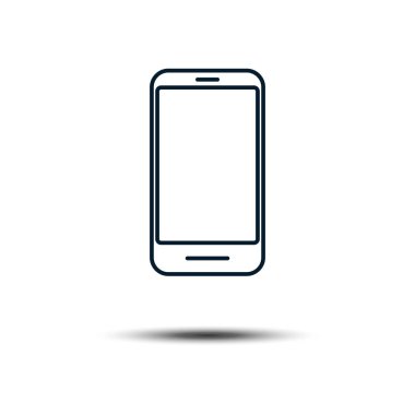 Smartphone Icon Vector Logo Template. Trendy Device Illustration Design.