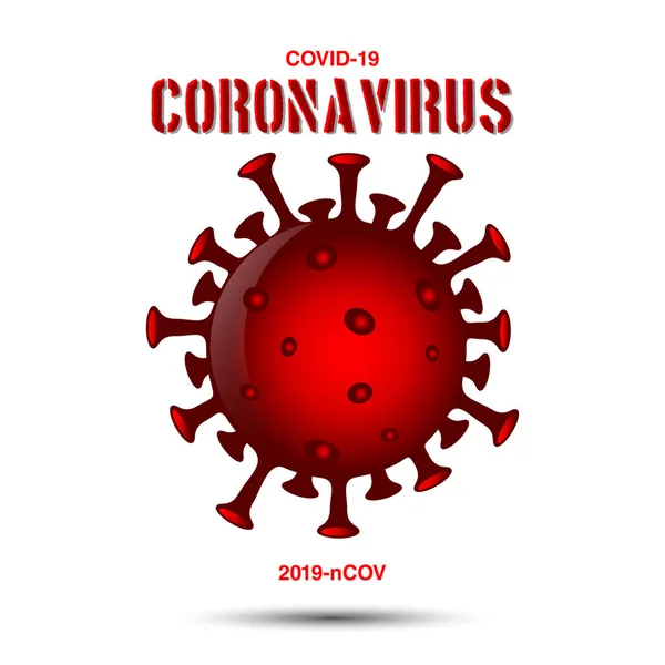 Corona Virus Covid 2019 Ncov Vector Template Illusztráció Dizájn — Stock Vector