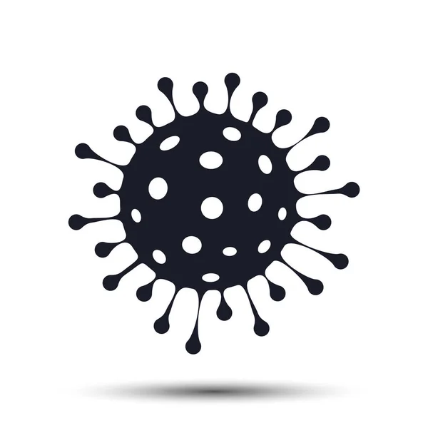 Virus Corona Covid 2019 Ncov Modello Vettoriale Illustrazione Design — Vettoriale Stock