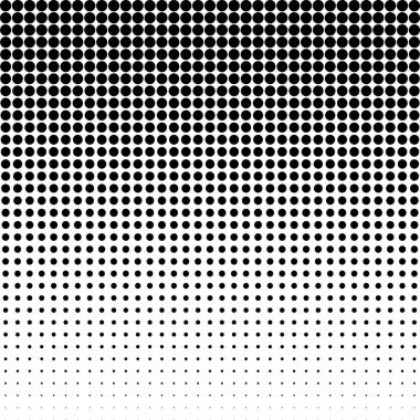 Noktalı resim arka plan noktalı. Noktalı resim efekti vektör desen. Beyaz arka plan üzerinde izole daire noktalar.