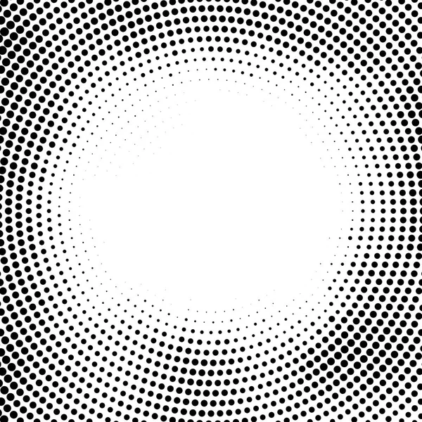 Polotónování tečkované pozadí. Vzorek polotónů efekt vektoru. Circle dots izolovaných na bílém pozadí. — Stockový vektor