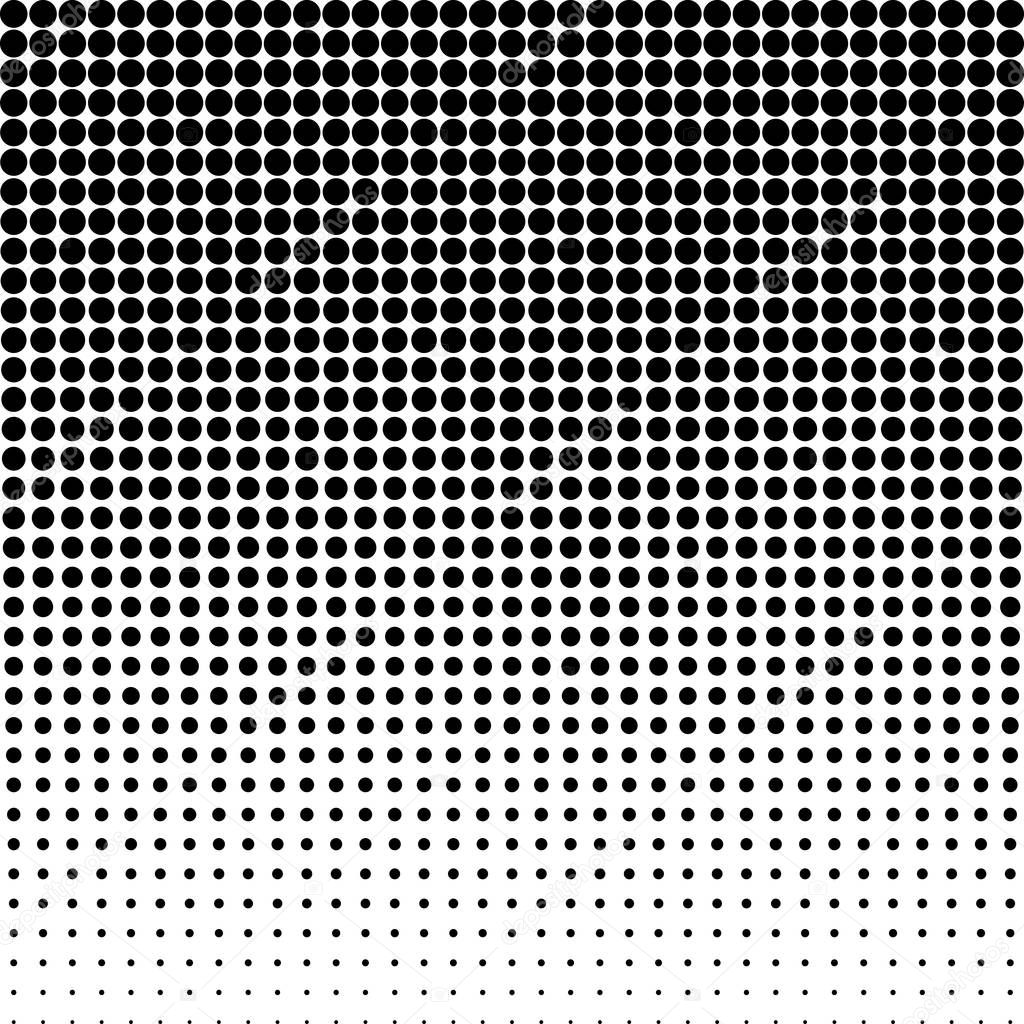 Halftone dotted background. Halftone effect vector pattern. Circle dots isolated on the white background.