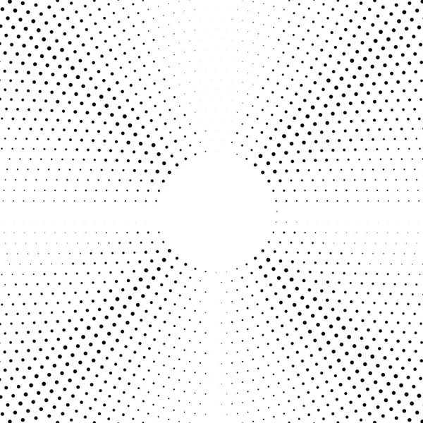 Fond pointillé demi-ton distribué circulairement. Motif vectoriel effet demi-teinte . — Image vectorielle