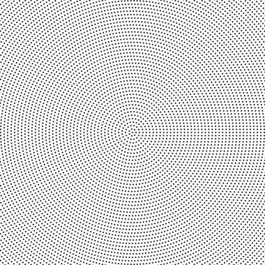 Noktalı resim arka plan birörnek dağıtılmış noktalı. Noktalı resim efekti vektör desen. Beyaz arka plan üzerinde izole daire noktalar.