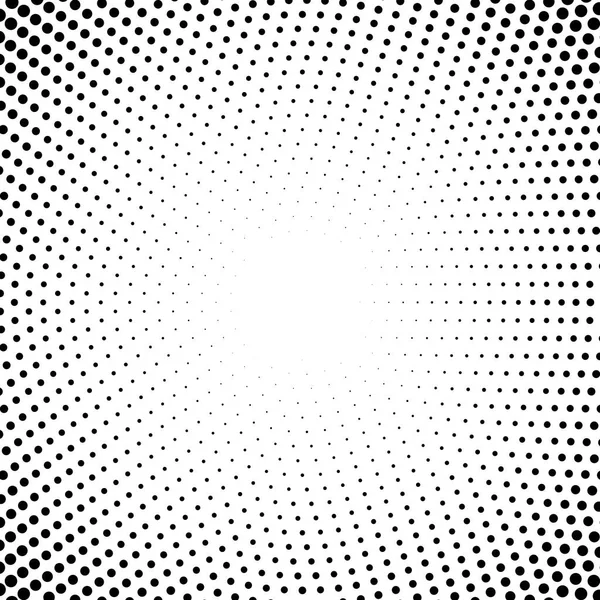 Halftone dotted background circularly distributed. Halftone effect vector pattern. Circle dots isolated on the white background. — Stock Vector