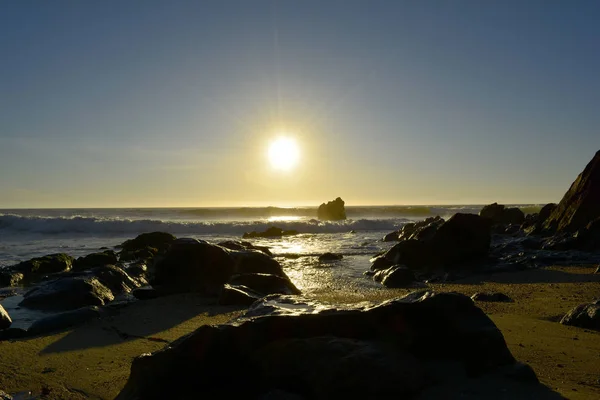 Por do sol na Praia _ Coucher de soleil à la plage — Photo