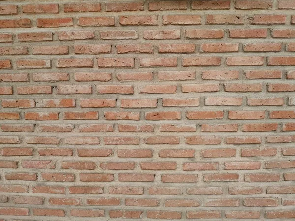 Red Brick Block Wall Show Pattern Stack Block Rough Surface — Stock Photo, Image