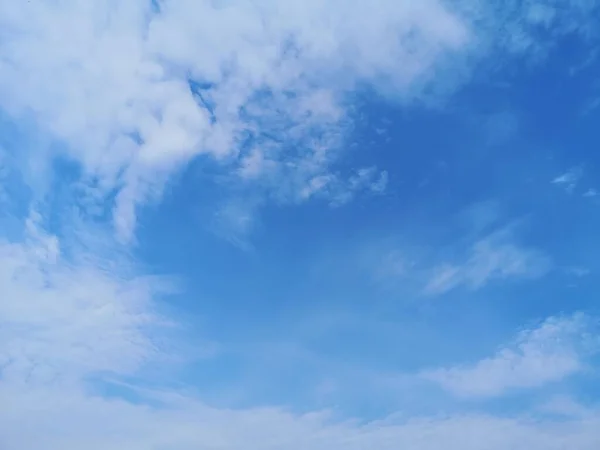 Altostratus Nuages Blancs Dans Ciel Bleu Fond Naturel Beau Environnement — Photo