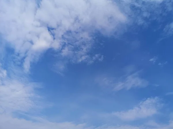 Altostrato Nuvole Bianche Nel Cielo Blu Sfondo Naturale Bellissimo Ambiente — Foto Stock