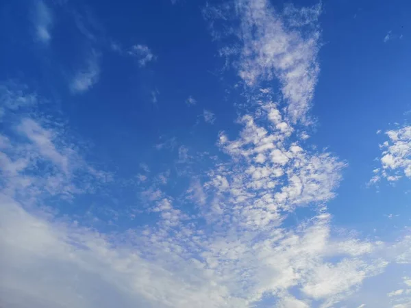 Altostratus Nuages Blancs Dans Ciel Bleu Fond Naturel Beau Environnement — Photo