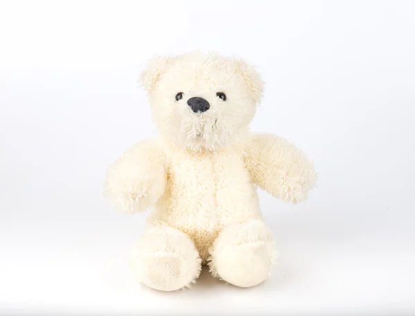Медвежонок Тедди на изолированном фоне. Низкий поклон симпатичному искусству — стоковое фото
