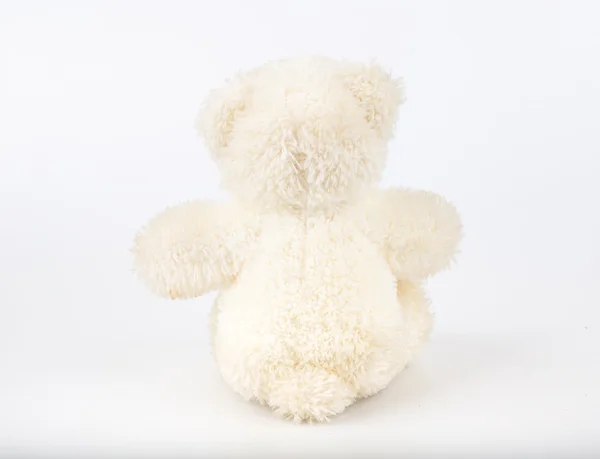 Teddybär auf isoliertem Hintergrund. Bogen niedlich Kunst schön Liebe Boden b — Stockfoto