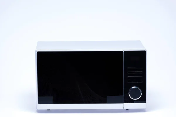 Metal Electrical Microwave Oven White Background — Stock Photo, Image