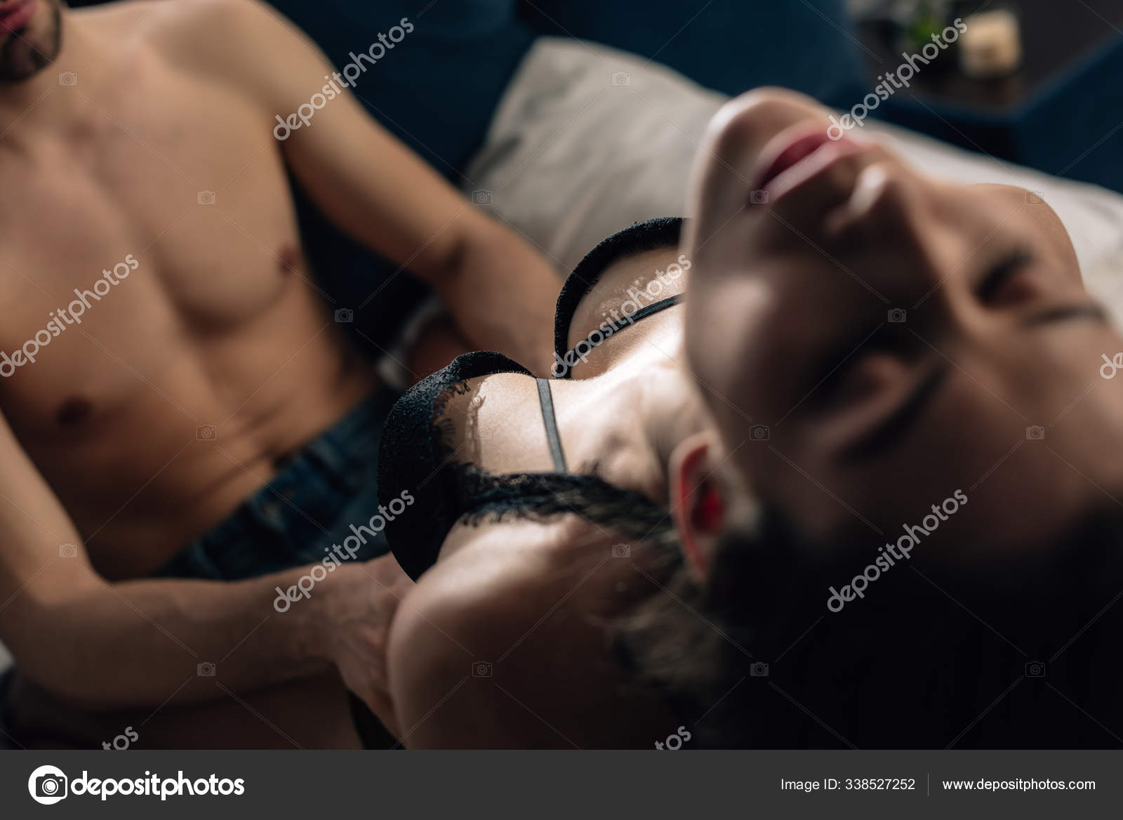 Selective Focus Girlfriend Boyfriend Having Sex Bedroom Stock Photo by ©HayDmitriy 338527252