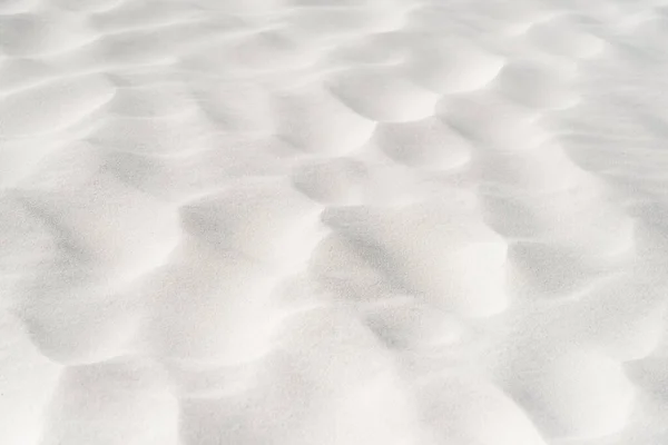 Praia Com Areia Texturizada Branca Limpa — Fotografia de Stock