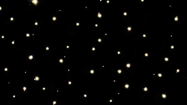 Hintergrund mit wenig festlichem Feuerwerk, isoliert auf schwarz — Stockfoto
