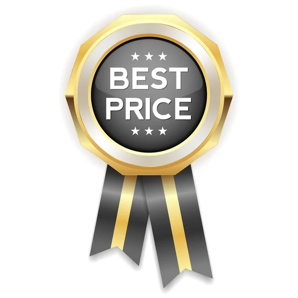 Gray  best price rosette — Stock Vector