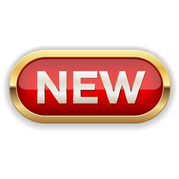 Realistic new arrival button — Stock Vector