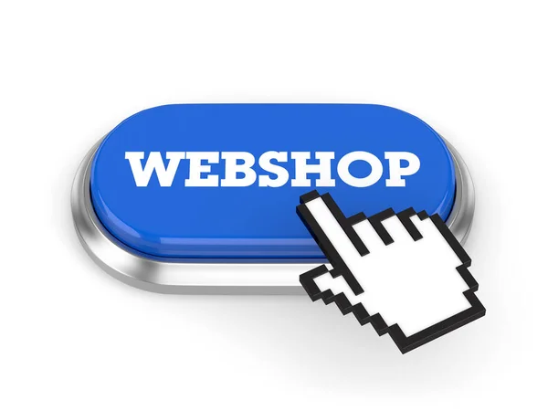 Webshop button icon — Stok fotoğraf