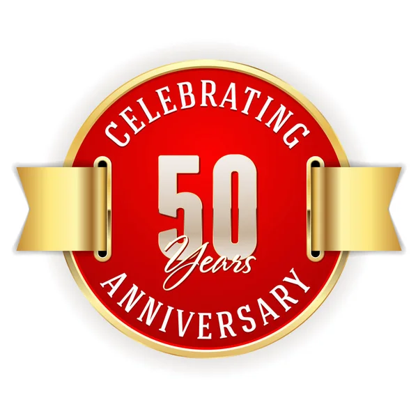 Celebrating 50 Years Anniversary — Stock Vector