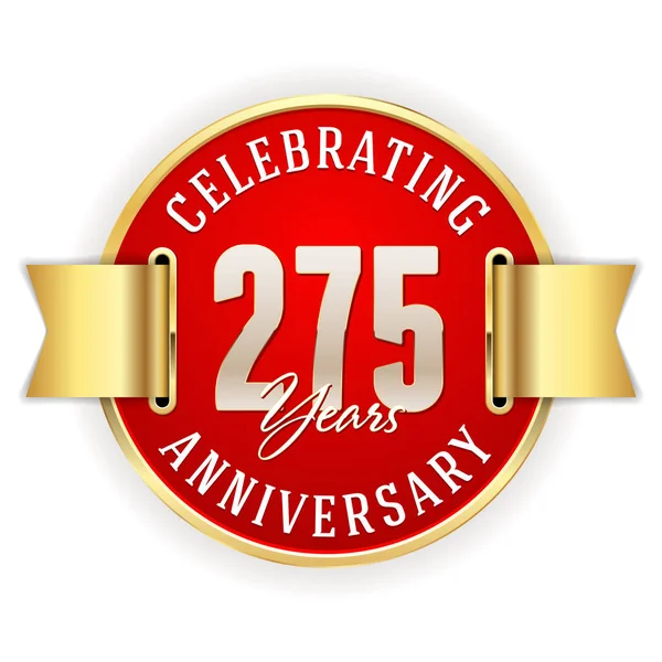 275 jaar verjaardag vieren — Stockvector