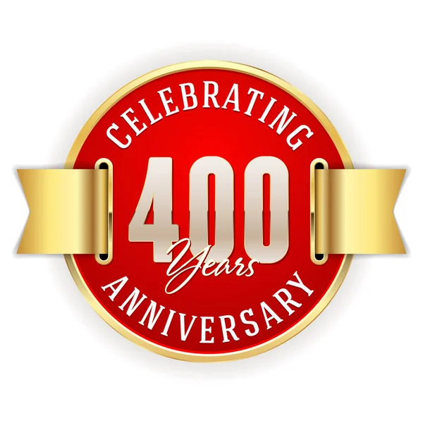 Celebrating 400 Years Anniversary — Stock Vector