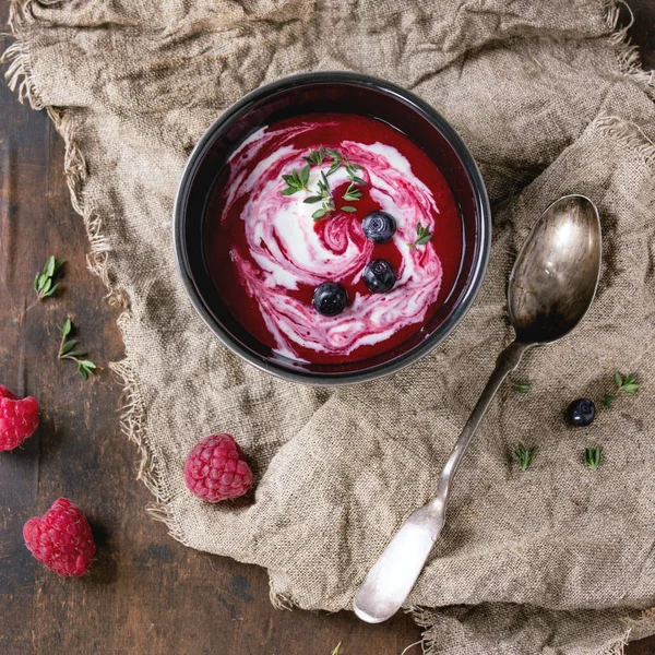 Dessert berry soup — Stock Photo, Image